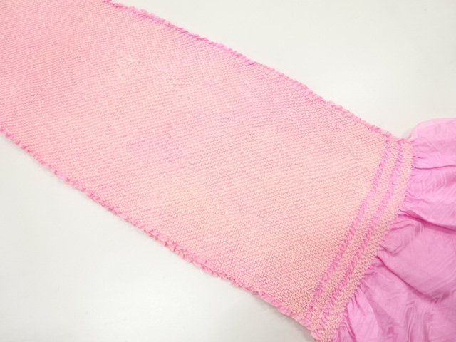 JAPANESE KIMONO / OBIAGE FOR FURISODE / SILK / SHIBORI